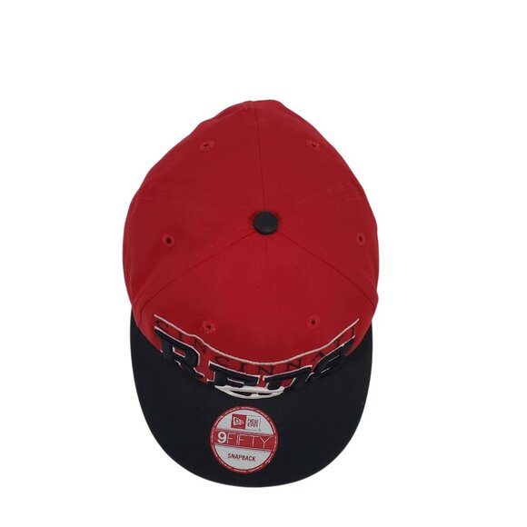 New Era Cincinnati Reds 9Fifty Embroidered Snapback Hat Red Black Cap MLB - Picture 5 of 10